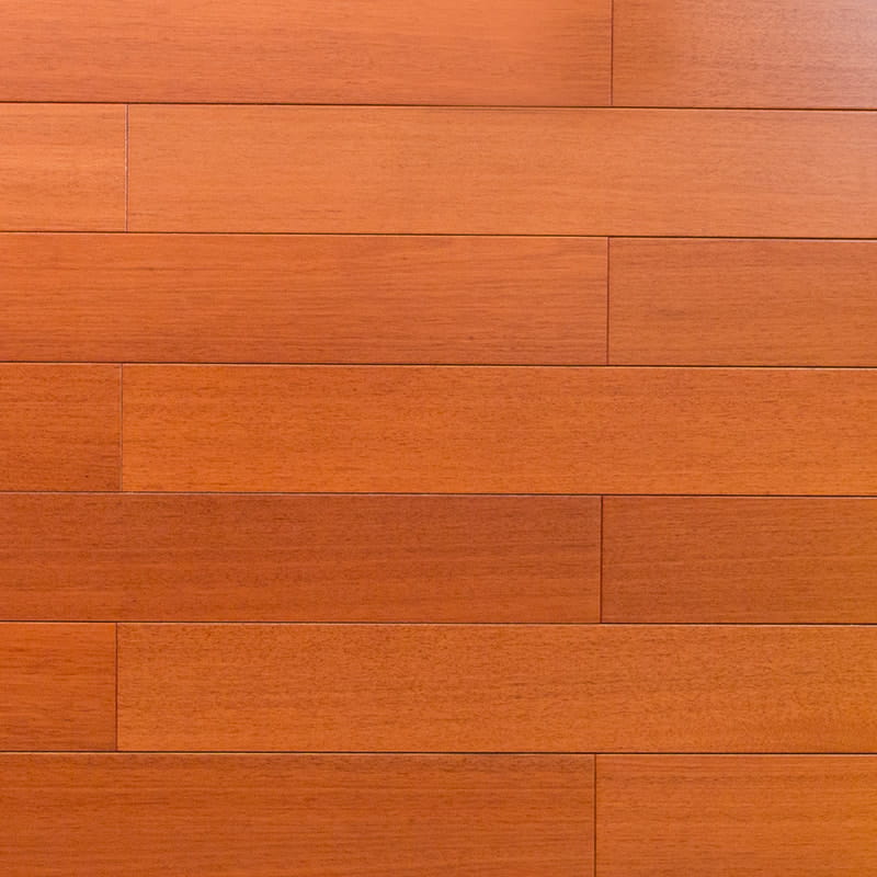 Golden Teak Light Brown High Gloss Solid Wood Flooring