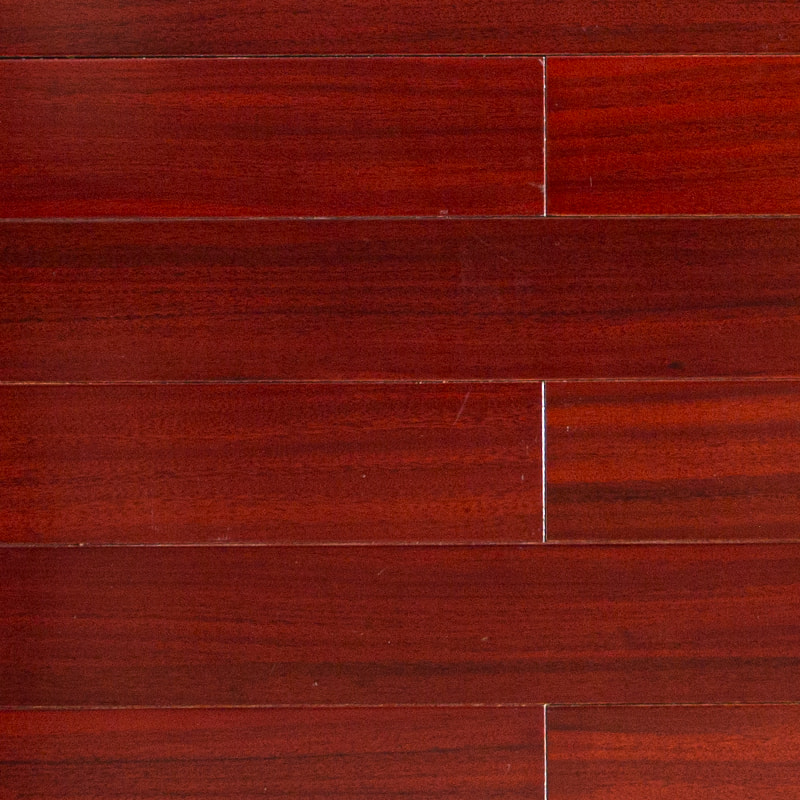 Padauk Deep Red Brown Solid Wood Flooring