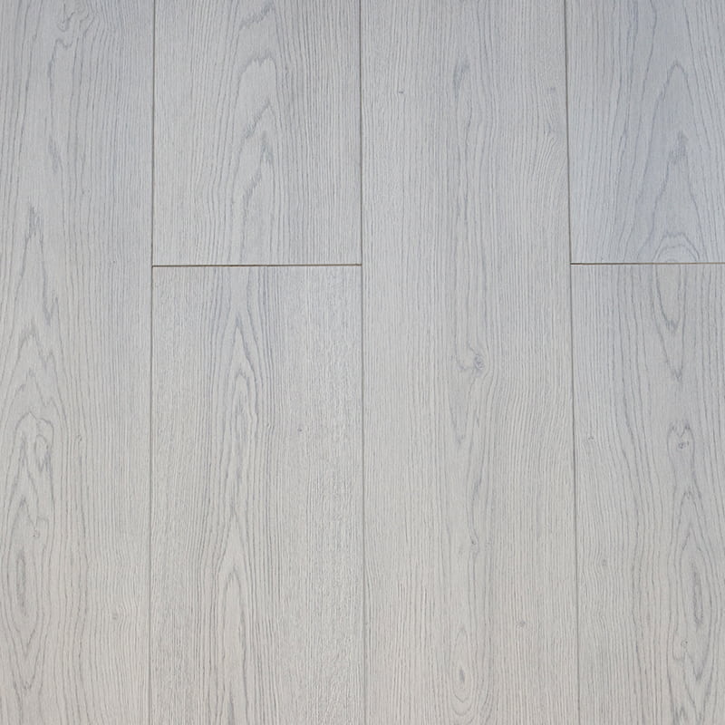 3-Layer Oak Light Gray Hand-Brushed Texture Locking Engineered Wood Flooring