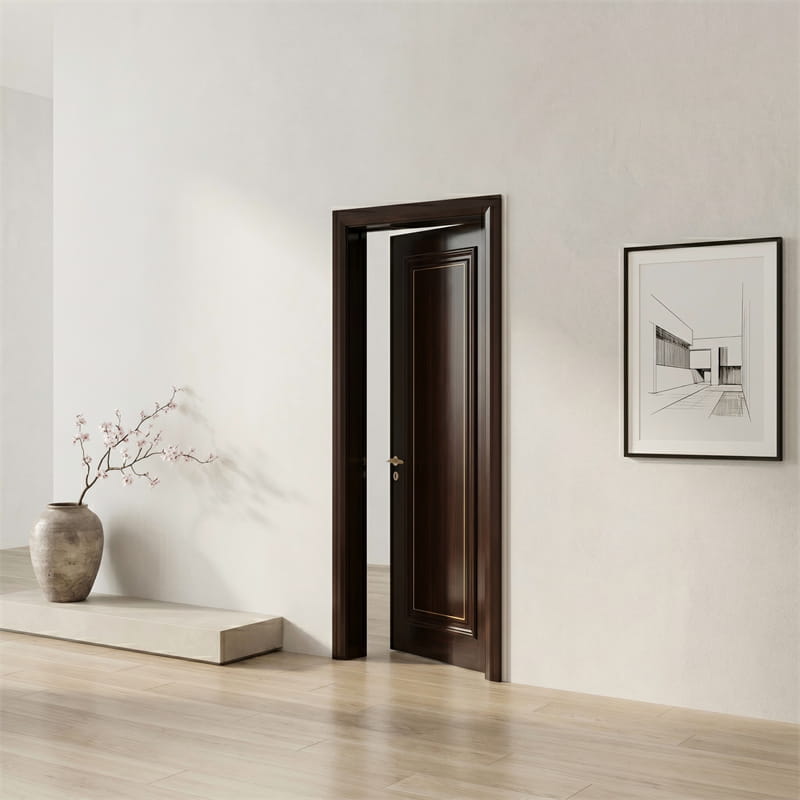 Espresso Dark Walnut Veneer Door
