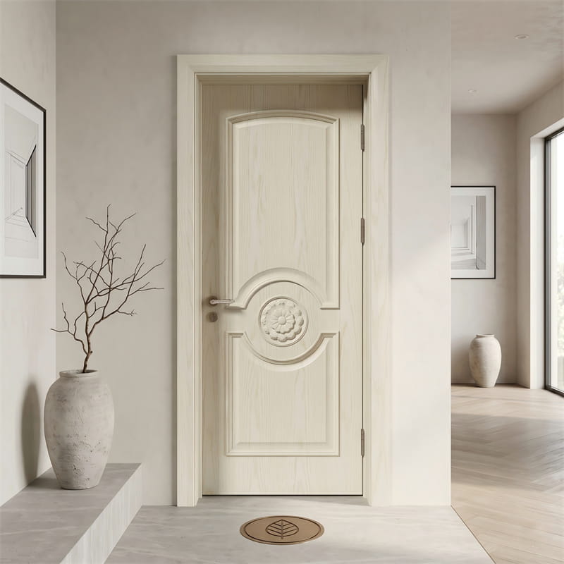 Antique Ivory Ash Veneer Door