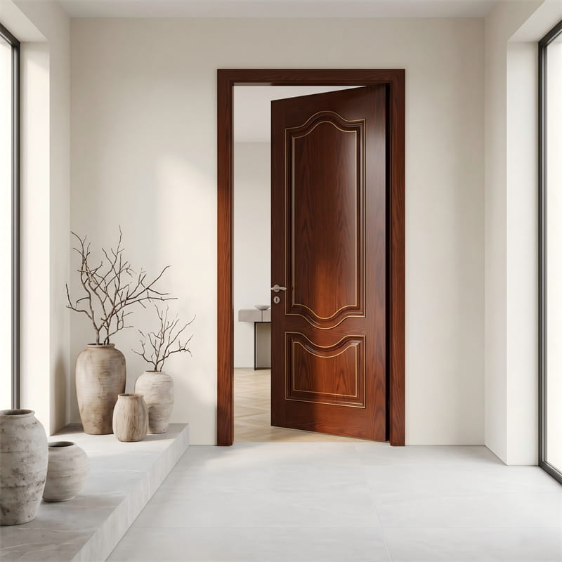 Warm Cherry Oak Veneer Door