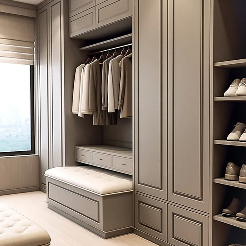 Manhattan Executive Panoramic Walk-in Closet na may Island