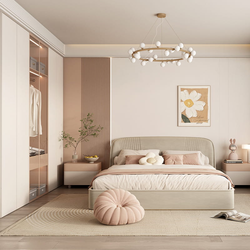 Star Track Grey-Blue Color-Block Cabin-Styled Minimalist Bespoke Girls Room
