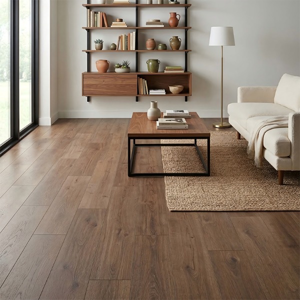 12mm Commercial Laminate Flooring: Isang Balanseng Pagpipilian para sa Modernong Residential at Light-Commercial Interiors